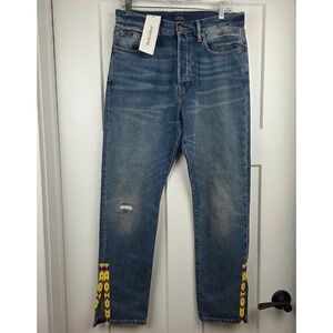 Polo Ralph Lauren Women's The Callen High Rise Slim Beaded Western Size 29